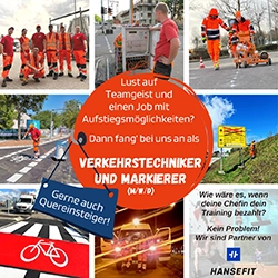 Verkehrstechniker*in und Markierer*in gesucht